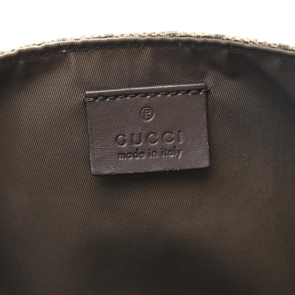 Gucci GG Plus Monogram Messenger Diaper Bag Dark Brown