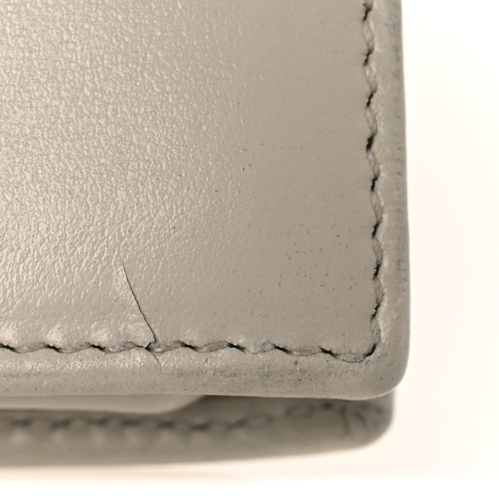 Gucci Boarded Plutone Calfskin Horsebit 1955 Wallet On Chain Mystic White