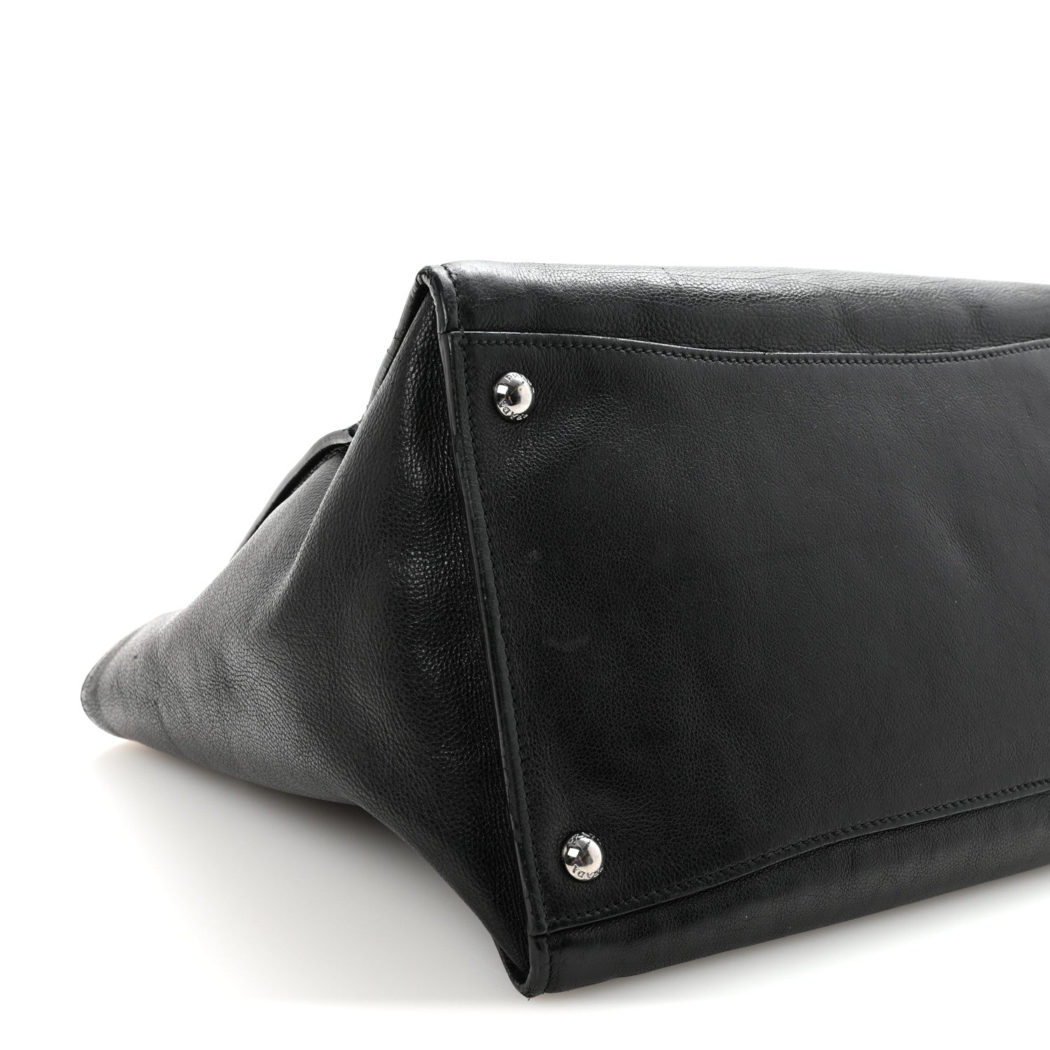 Prada Glace Calf Twin Pocket Tote Black