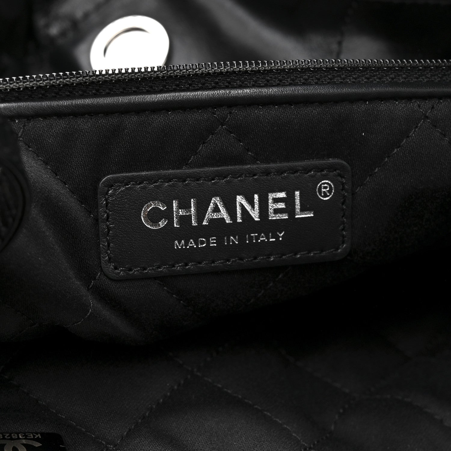 Chanel Shiny Calfskin Quilted Small Chanel 22 So Black