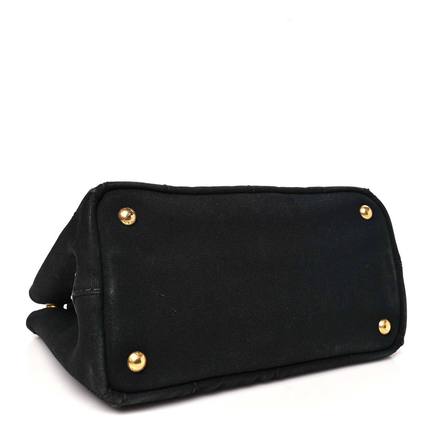 Prada Denim Canapa Logo Tote Black