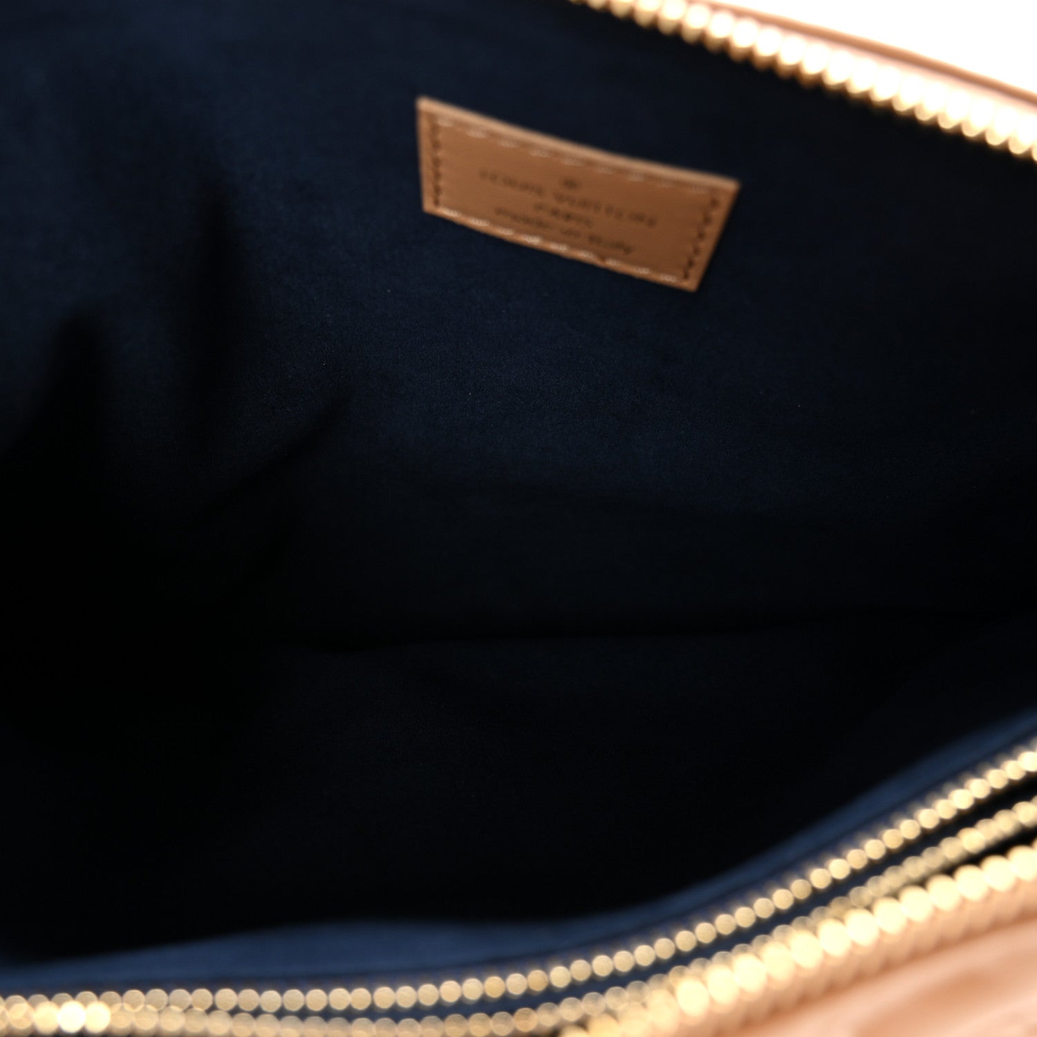 Louis Vuitton Lambskin Embossed Monogram Coussin PM Camel
