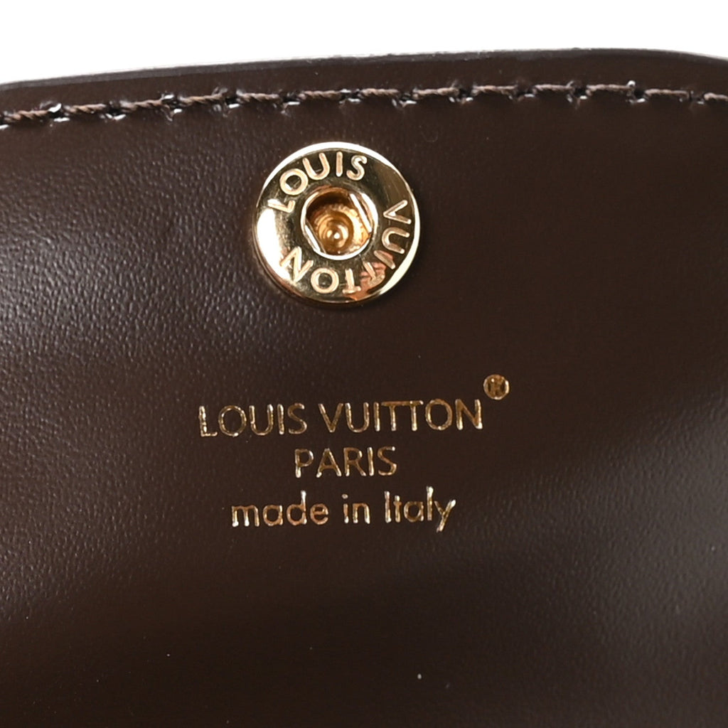 Louis Vuitton Calfskin Mink Fur Vivienne Bag Charm Key Holder White