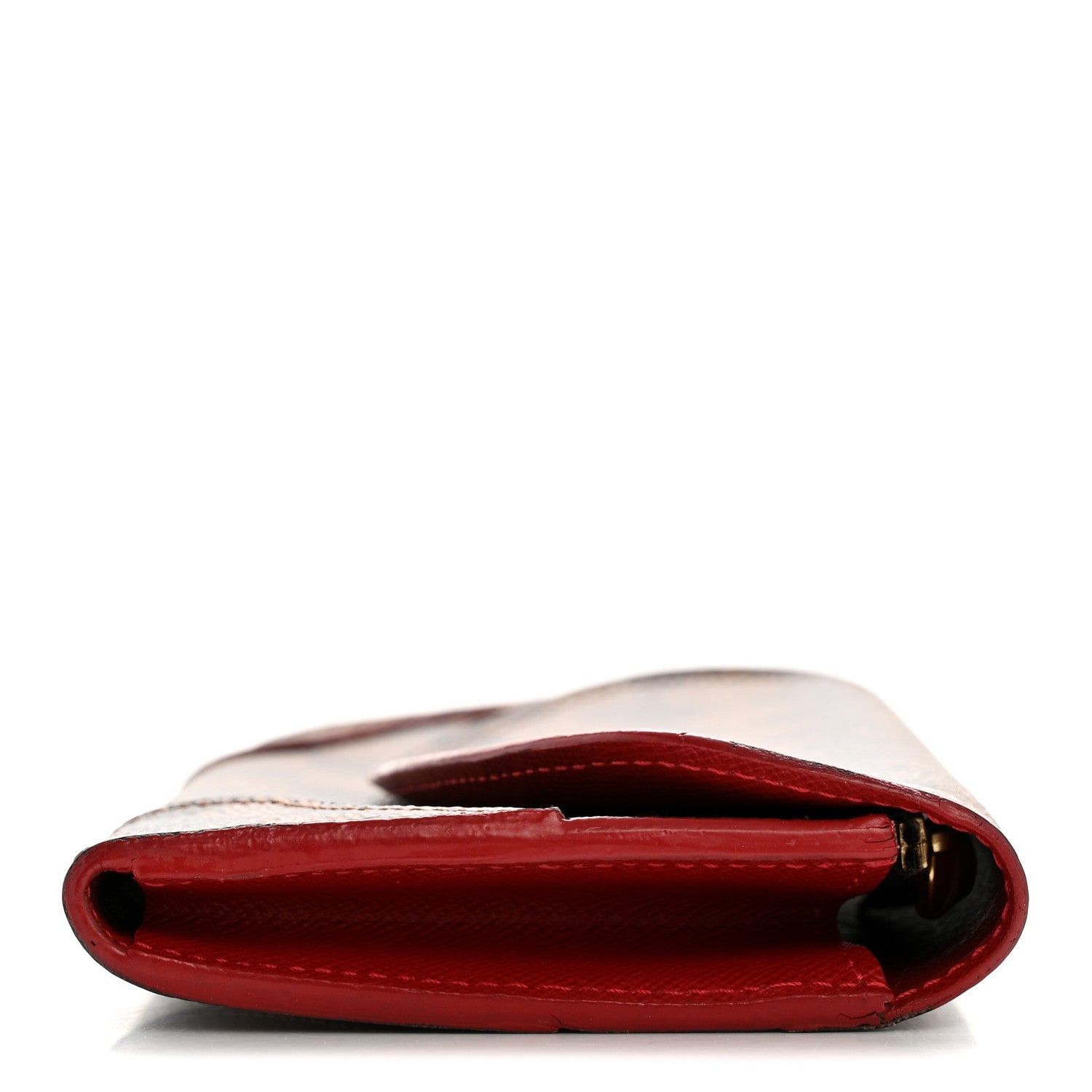 Louis Vuitton Damier Ebene Caissa Wallet Cherry
