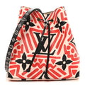 Louis Vuitton Monogram Giant Crafty NeoNoe MM Creme Rouge Black