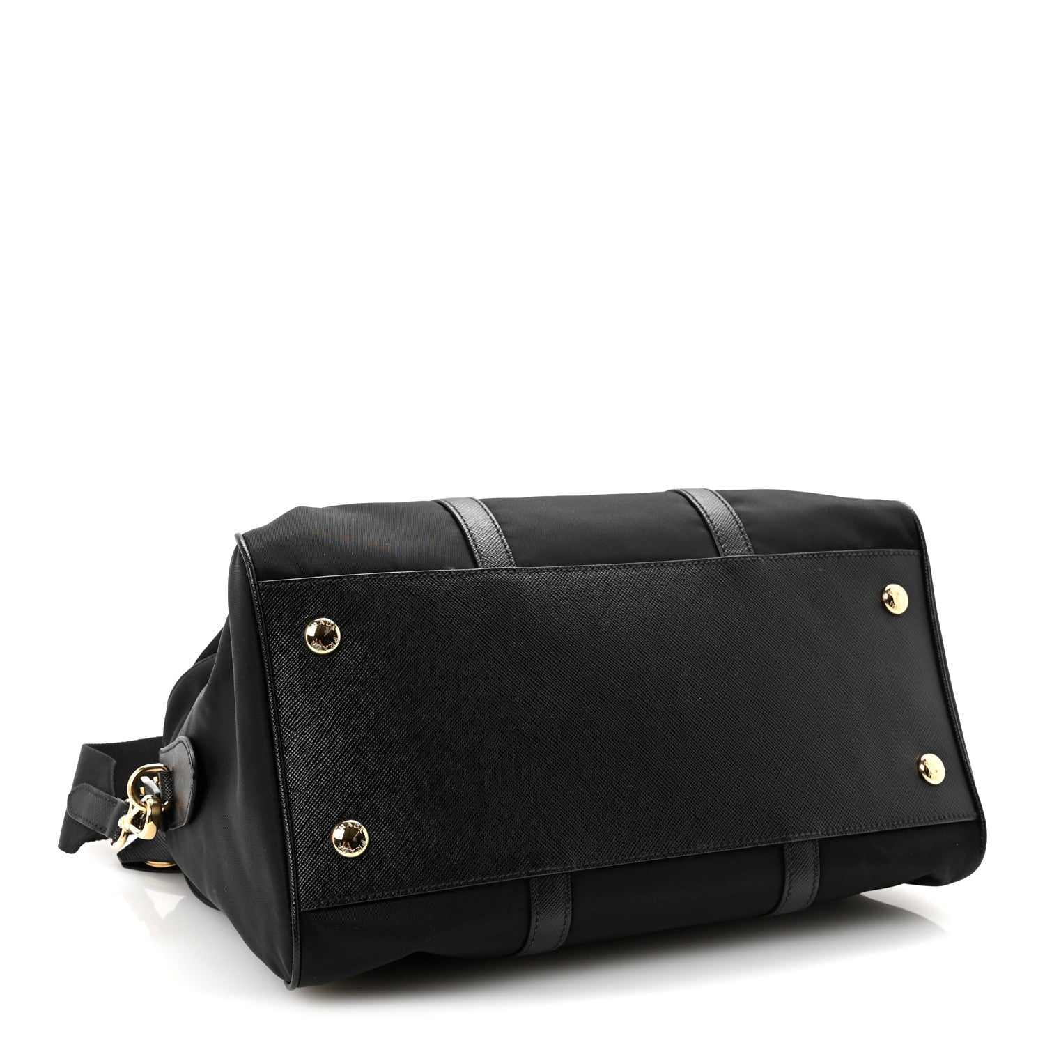 Prada Re-Nylon Saffiano Medium Re-Edition 1978 Top Handle Bag Black