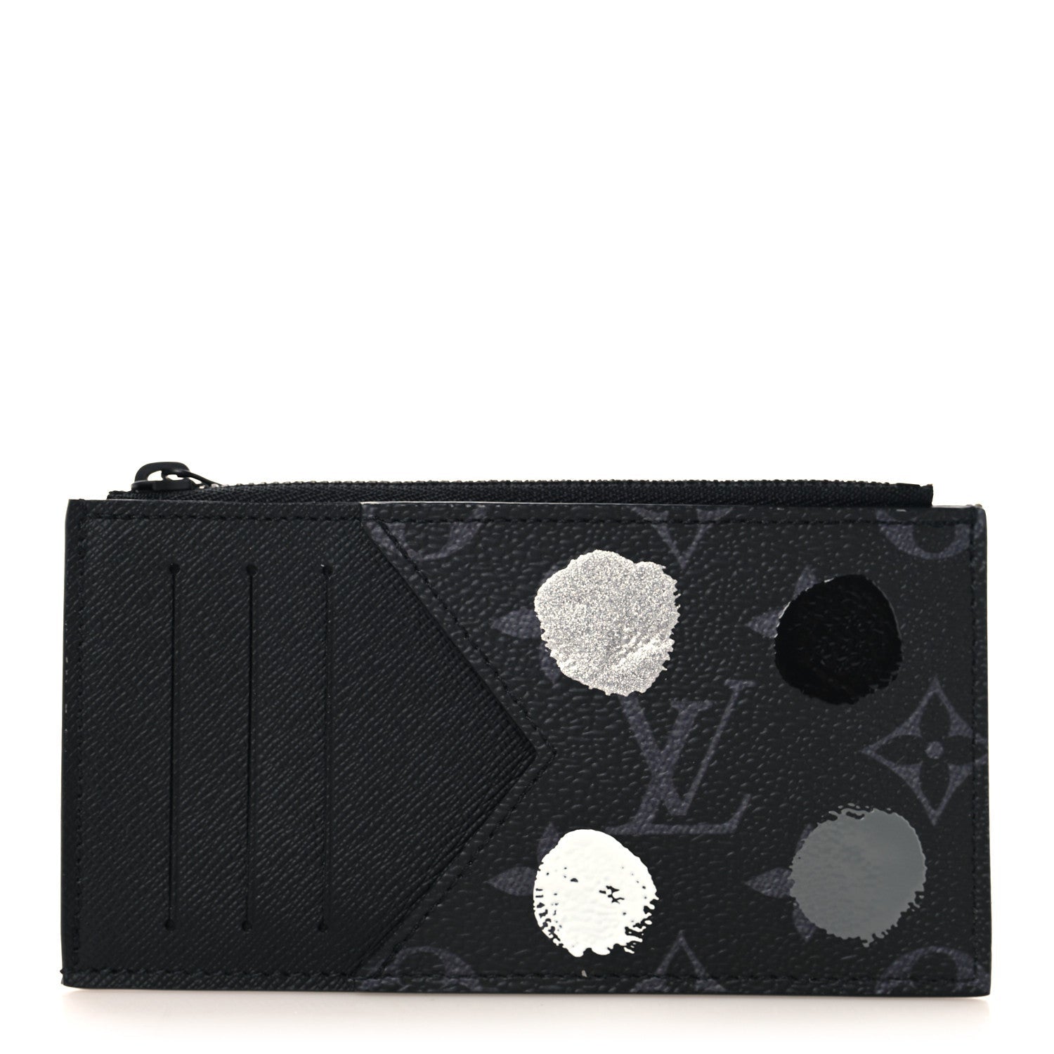 Louis Vuitton LV X YK Monogram Eclipse Taiga Coin Card Holder