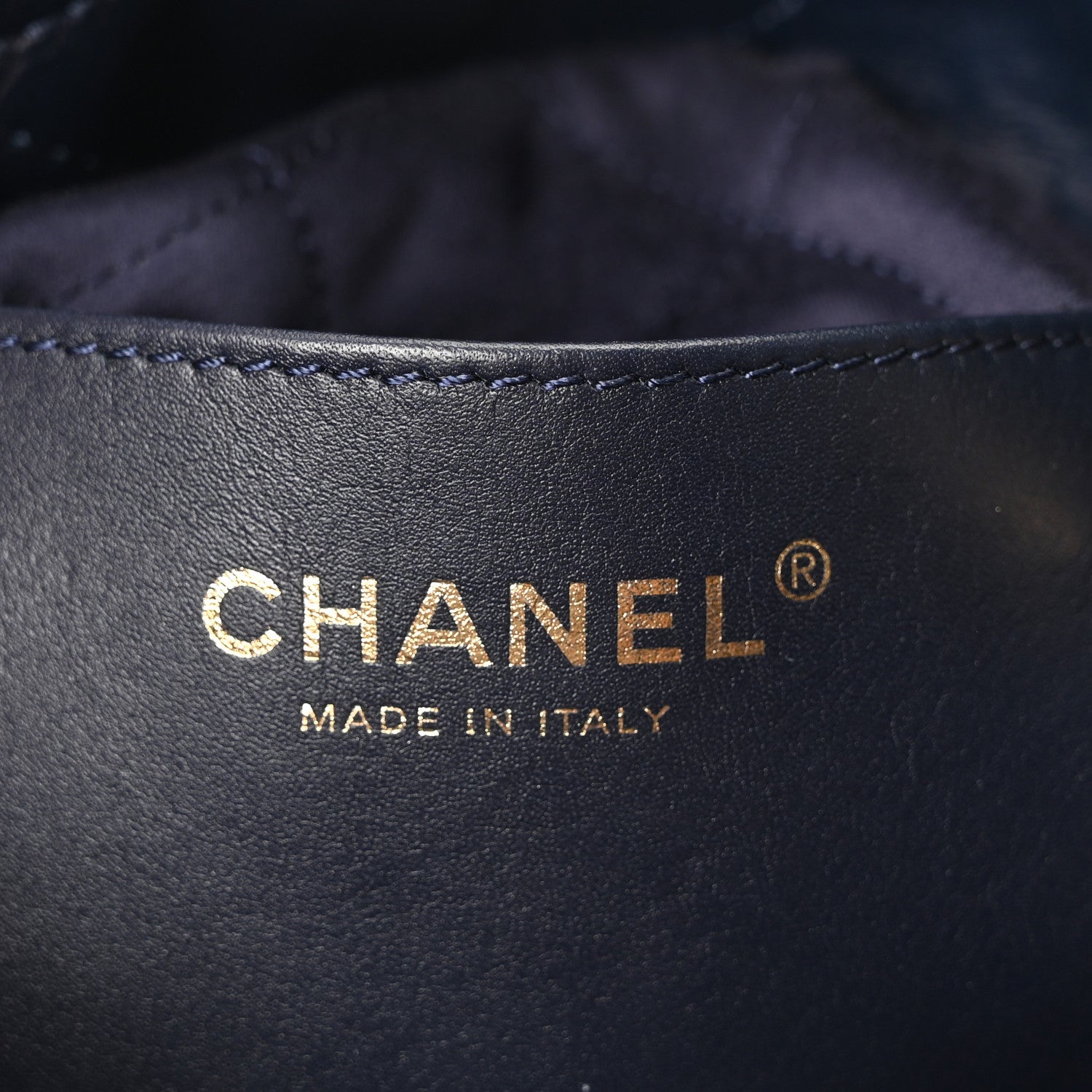 Chanel Shaded Calfskin Quilted Mini Chanel 22 Blue Dark Blue