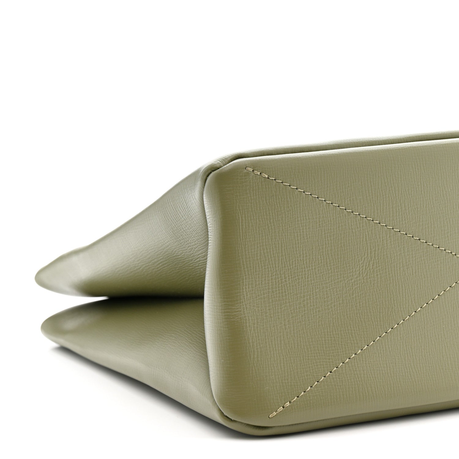 Louis Vuitton Calfskin Mini Shopper Tote Khaki Green