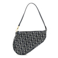 Christian Dior Monogram Mini Saddle Pochette Navy