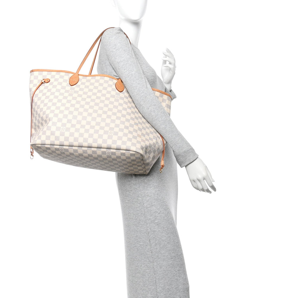 Louis Vuitton Damier Azur Neo Neverfull GM Rose Ballerine