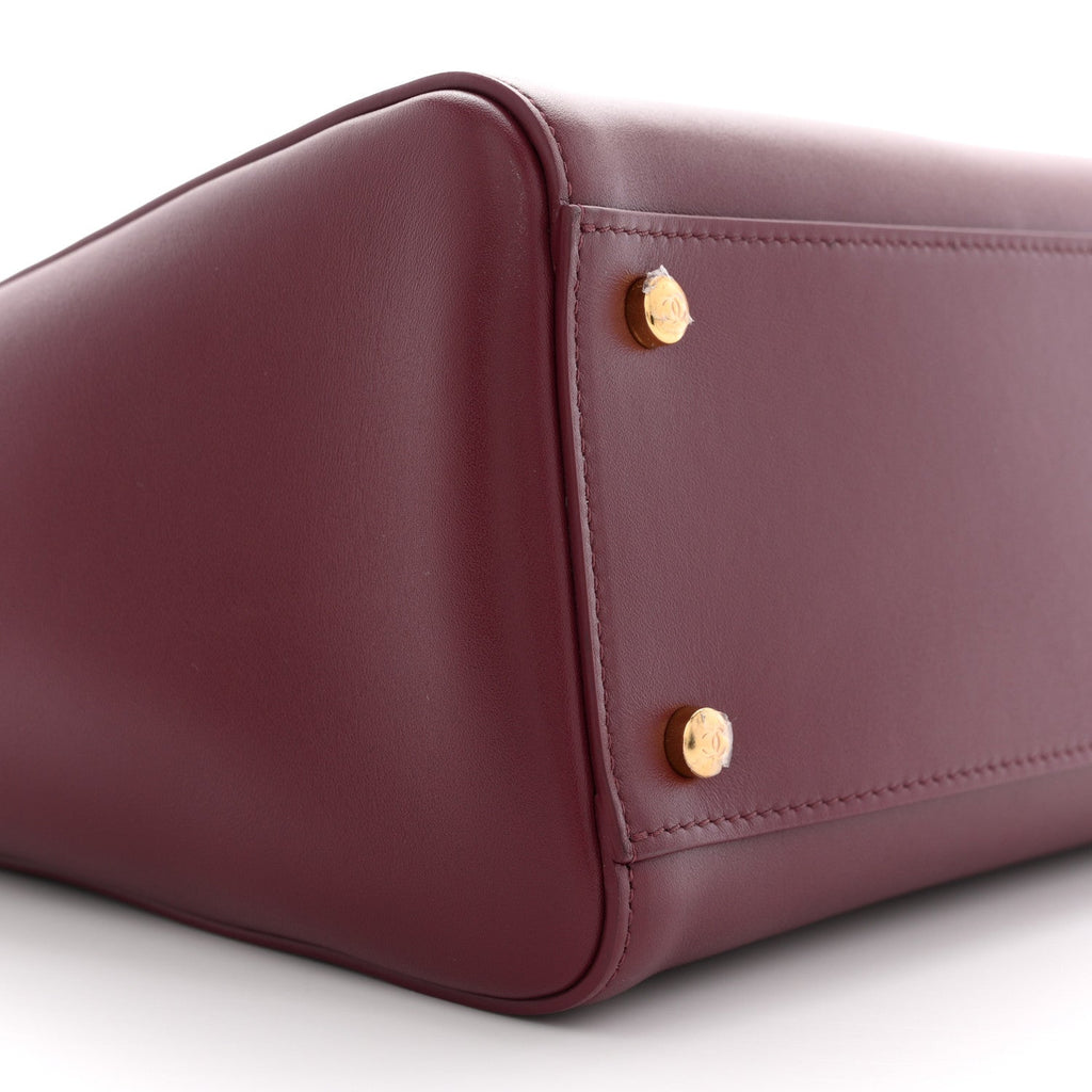 Chanel Calfskin Archetype Small Shopping Tote Dark Burgundy