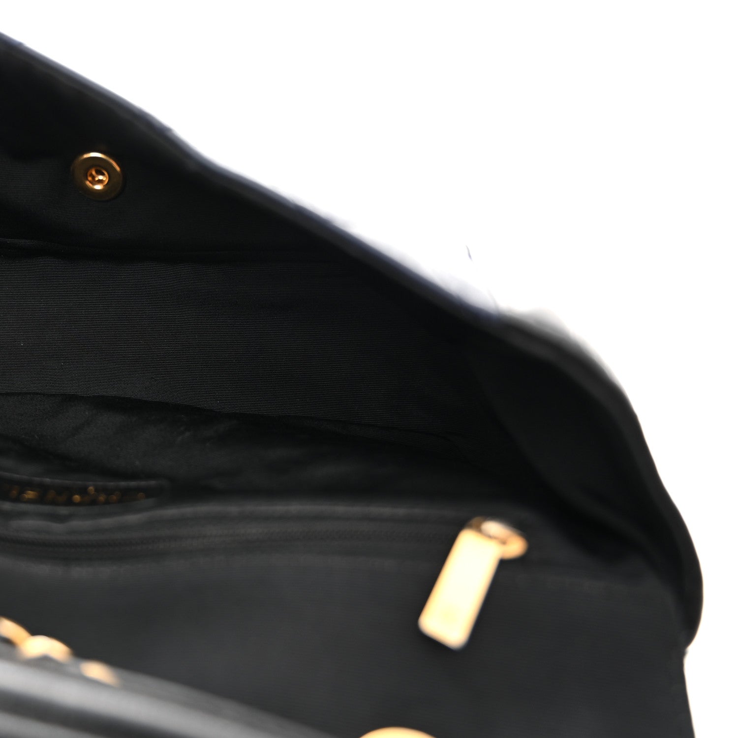 Chanel Lambskin Quilted Medium Elegant CC Flap Navy Black