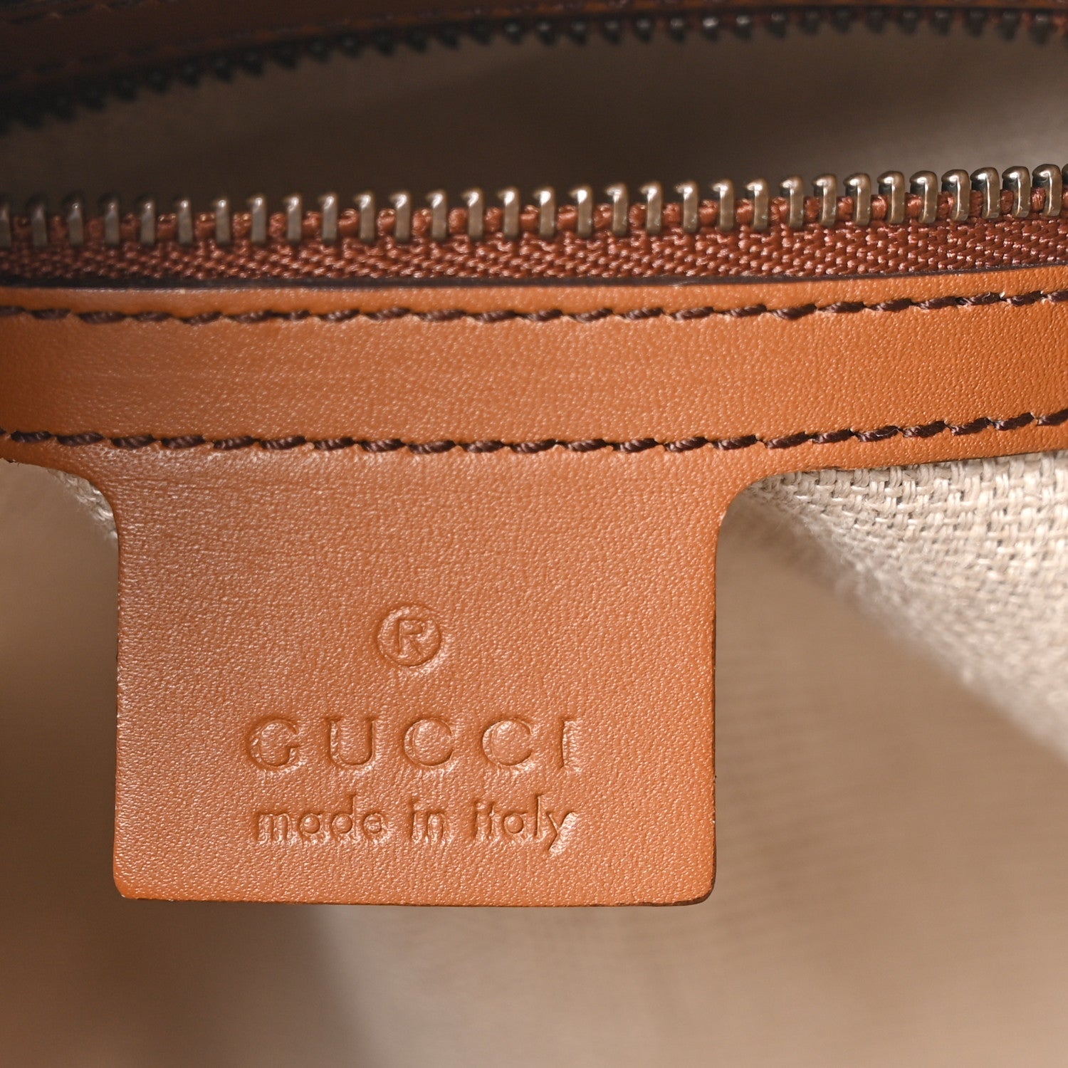 Gucci Monogram Medium Lady Web Boston Bag Beige Cuir