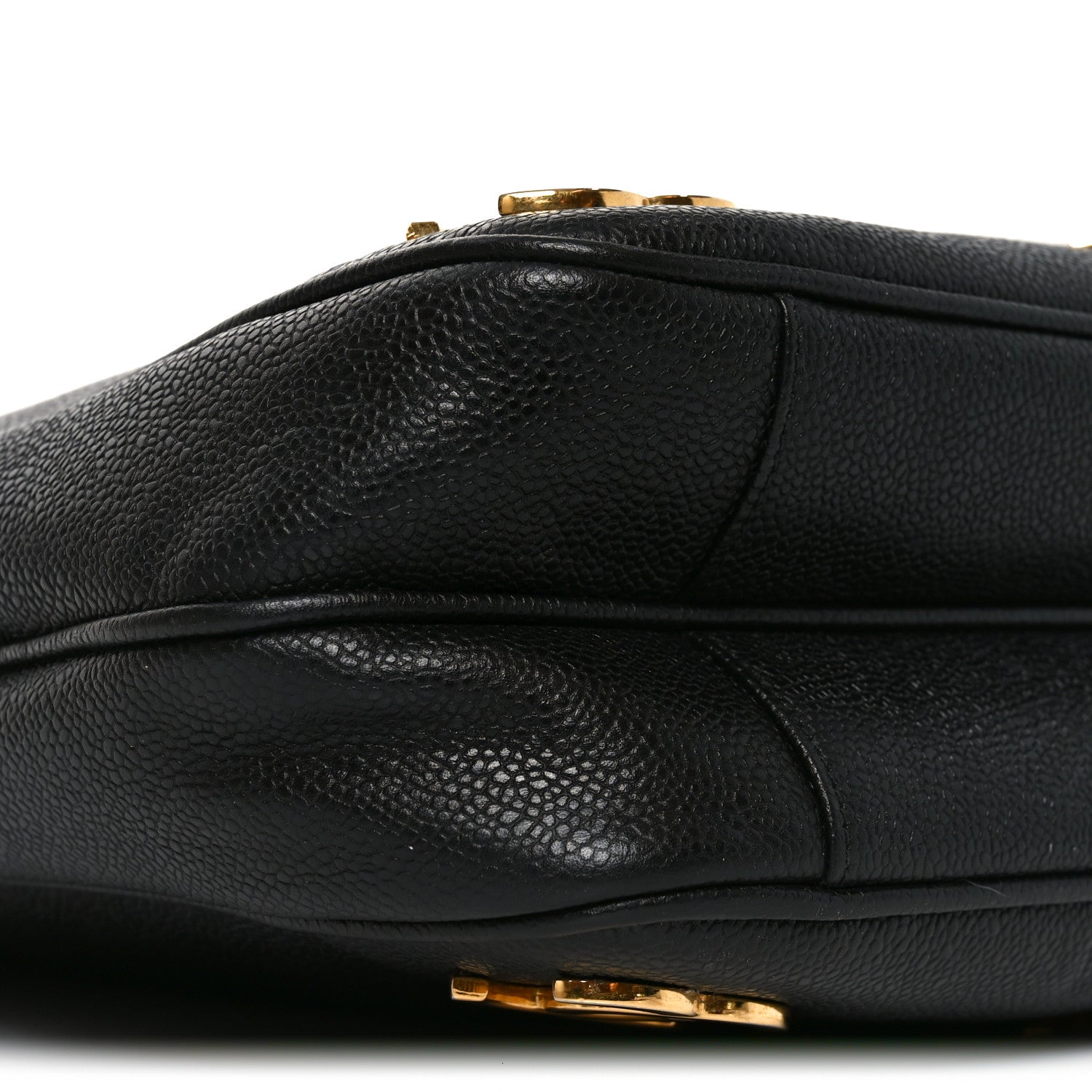 Chanel Caviar CC Shoulder Bag Black