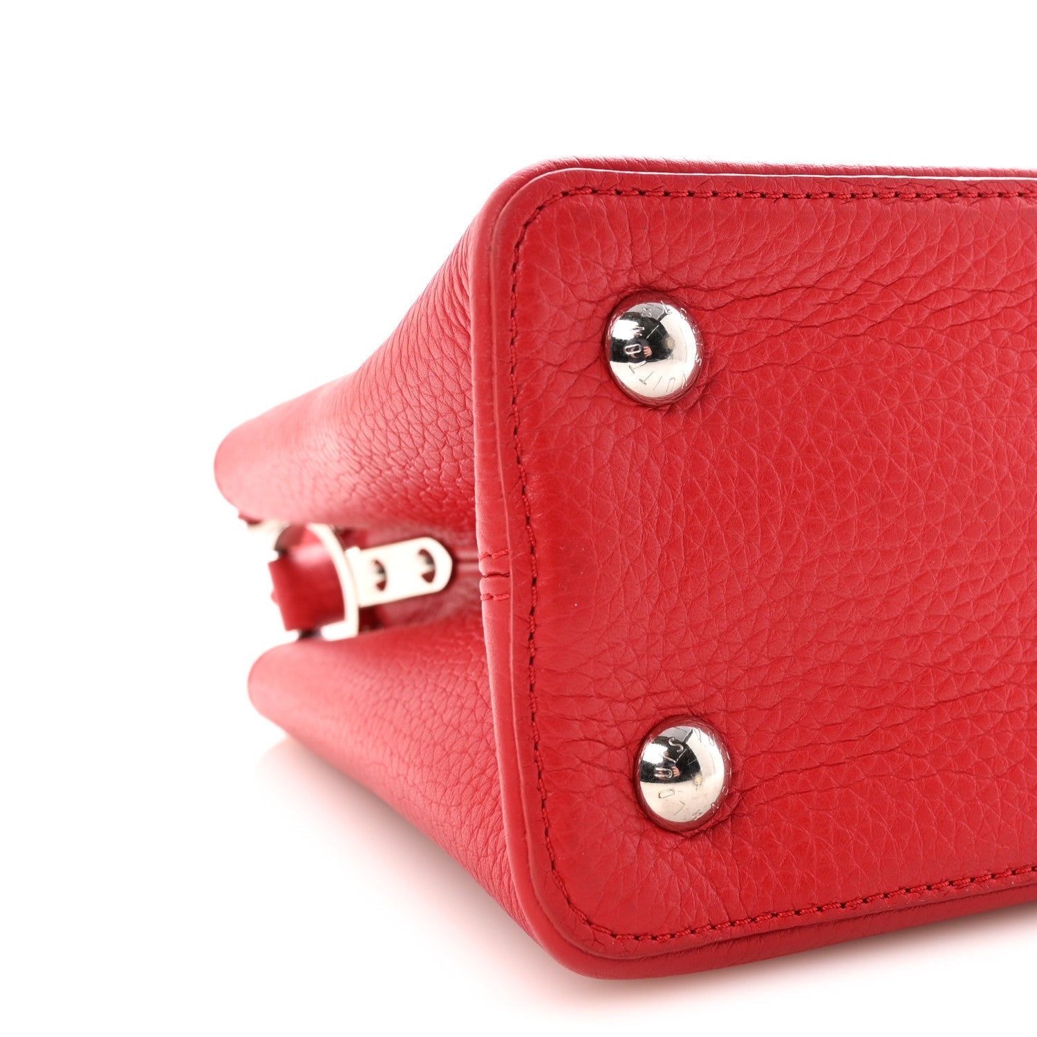 Louis Vuitton Taurillon Capucines PM Rubis
