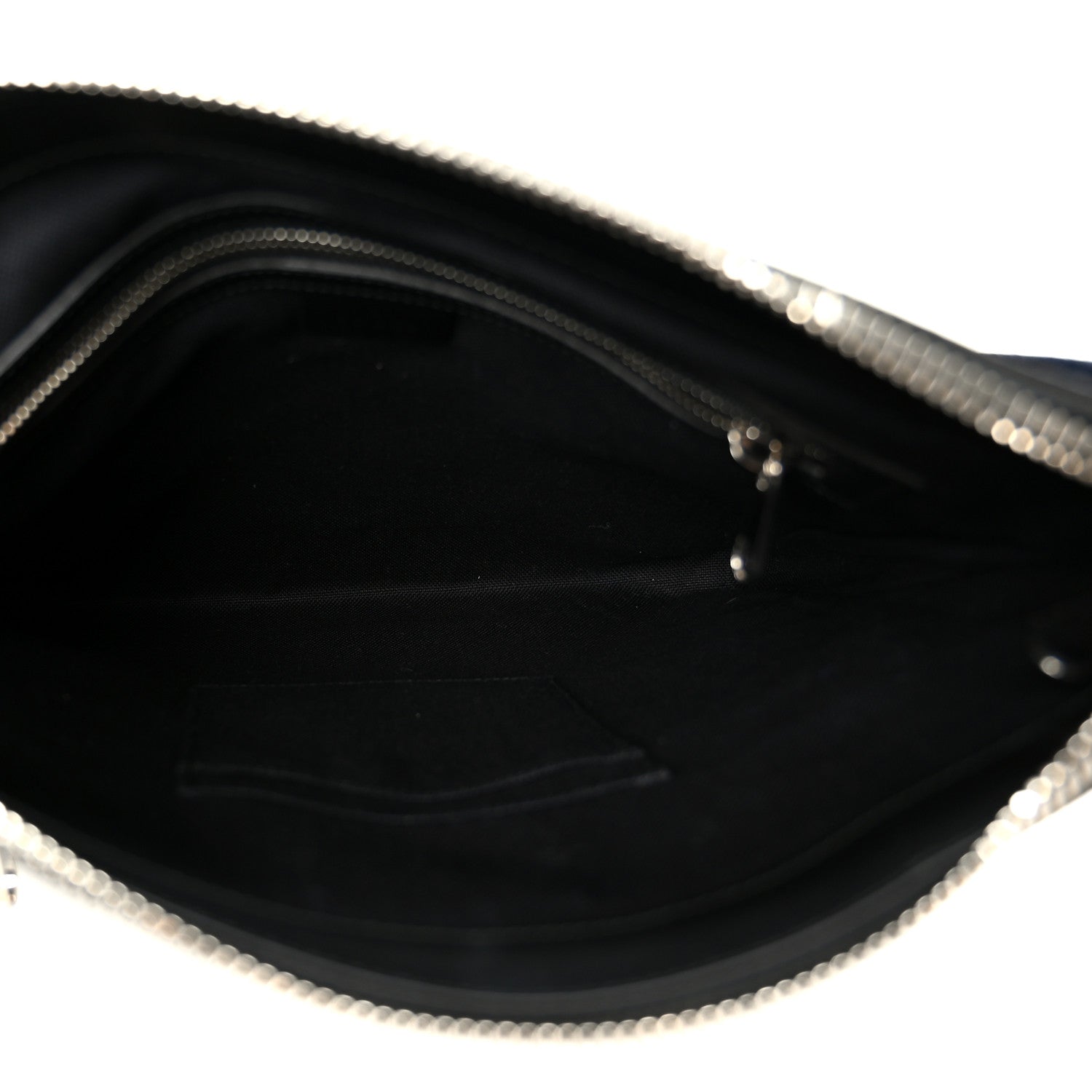 Gucci GG Supreme Monogram Appia Calfskin Web Flat Messenger Bag Black Grey