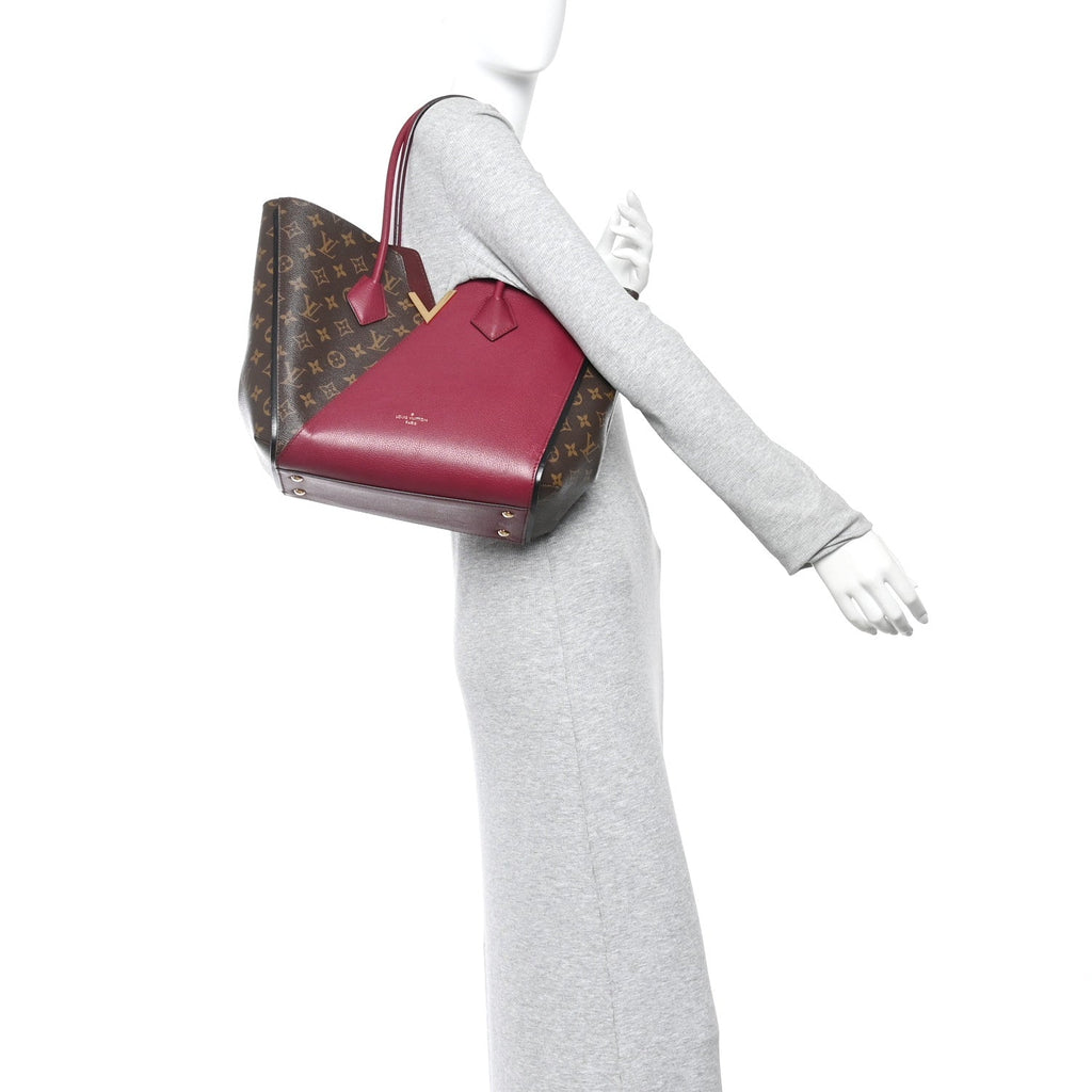 Louis Vuitton Calfskin Monogram Kimono Tote Grape