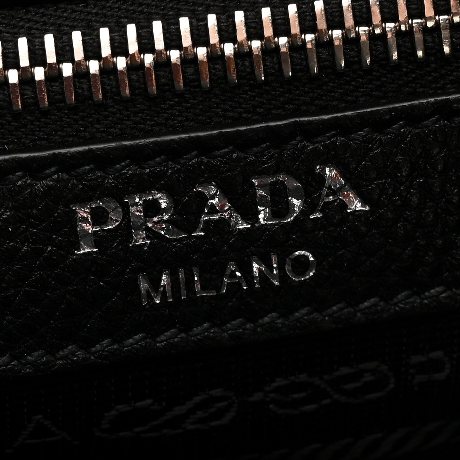 Prada Vitello Daino Bucket Bag Black