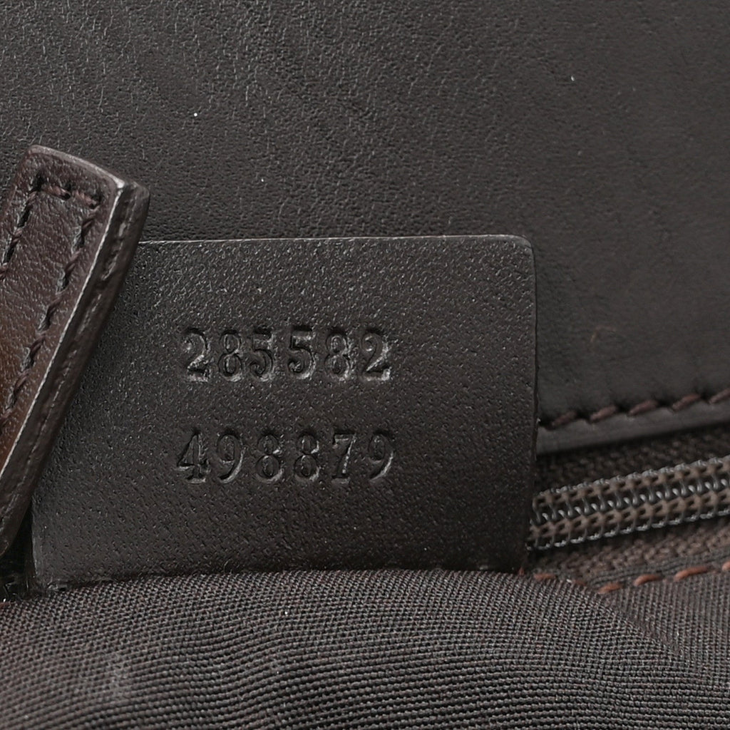Gucci Monogram Large Eclipse Tote Dark Brown