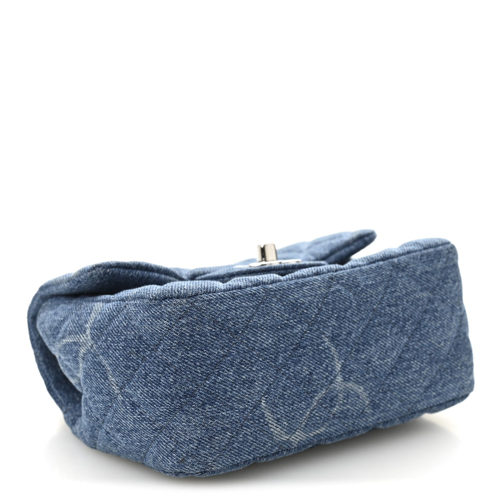 Chanel Denim CC Quilted Mini Square Flap Blue