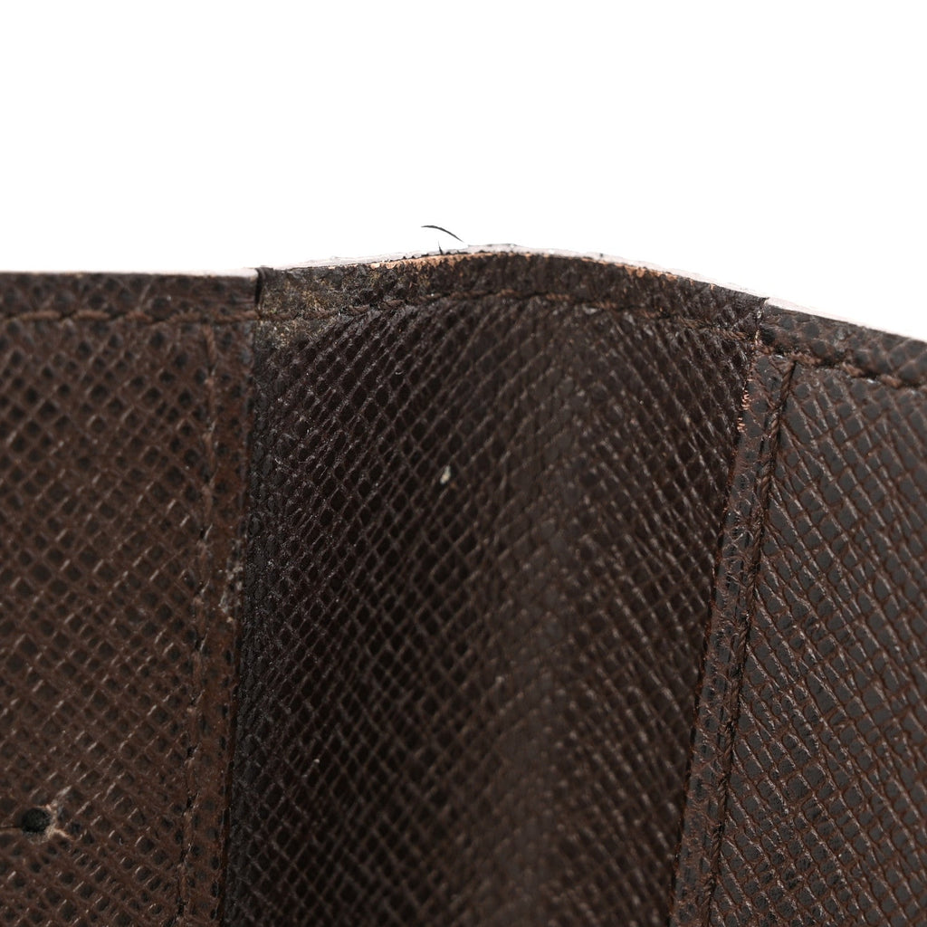 Louis Vuitton Damier Ebene Checkbook Cover Wallet