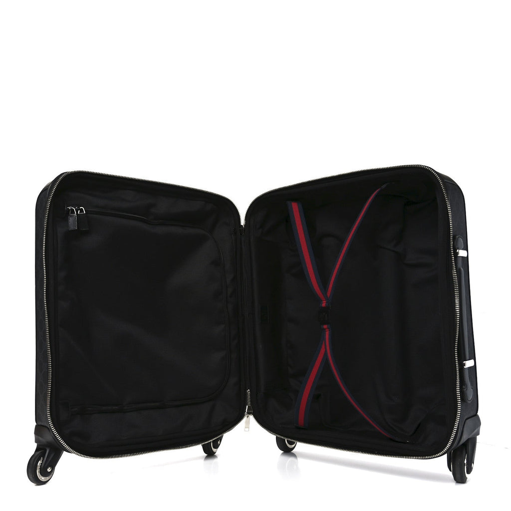 Gucci GG Supreme Monogram Calfskin Cabin Trolley Black