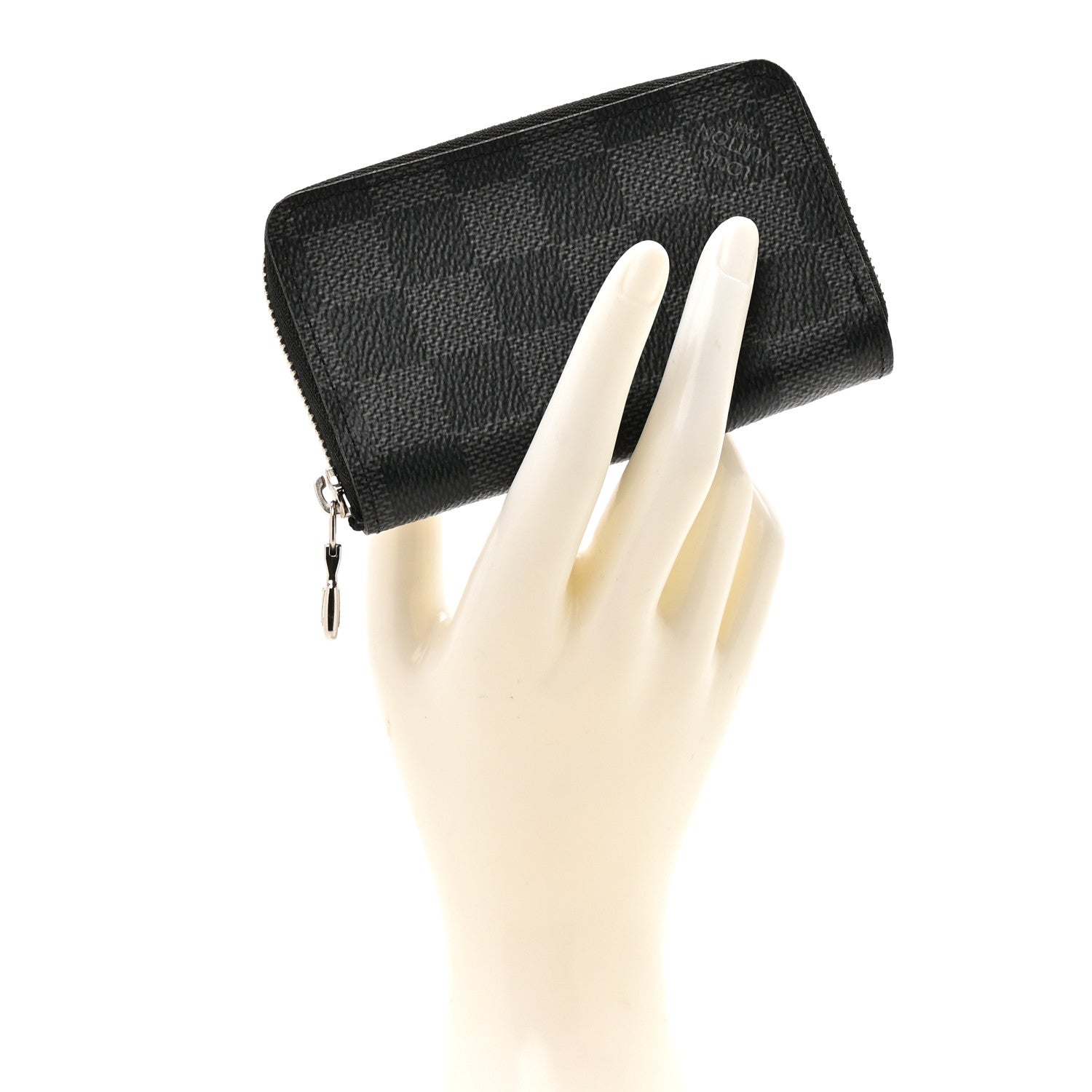 Louis Vuitton Damier Graphite Zippy Coin Purse Vertical