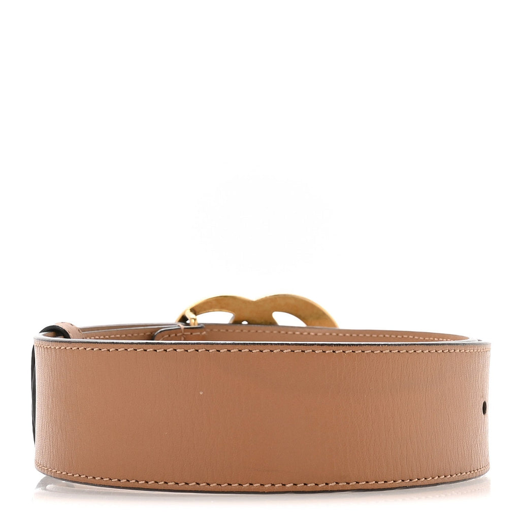 Gucci Calfskin Double G 40mm Belt 80 32 Tan
