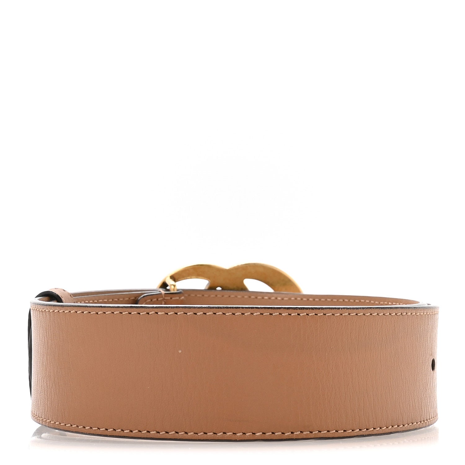 Gucci Calfskin Double G 40mm Belt 80 32 Tan