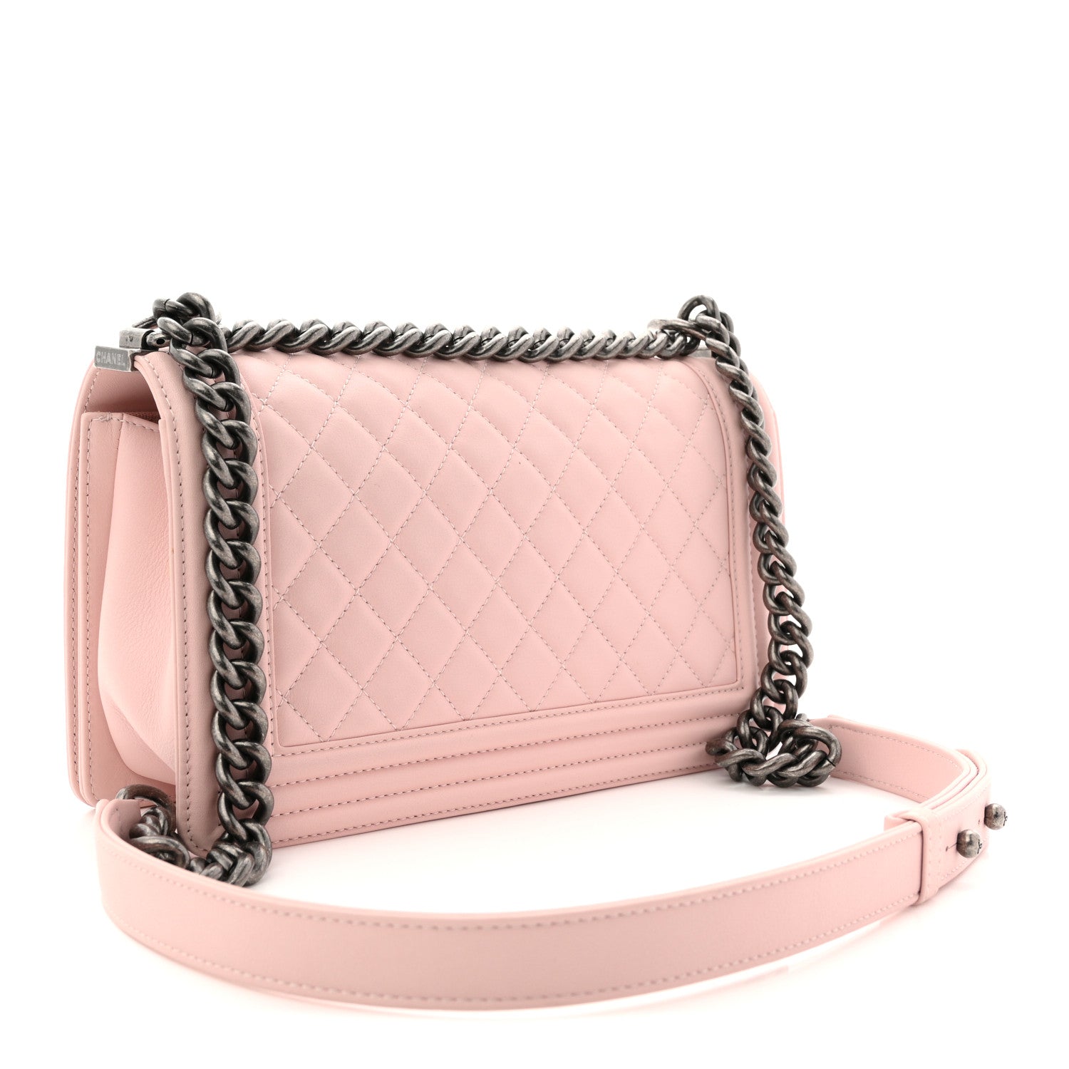 Chanel Calfskin Quilted Medium Boy Flap Light Pink