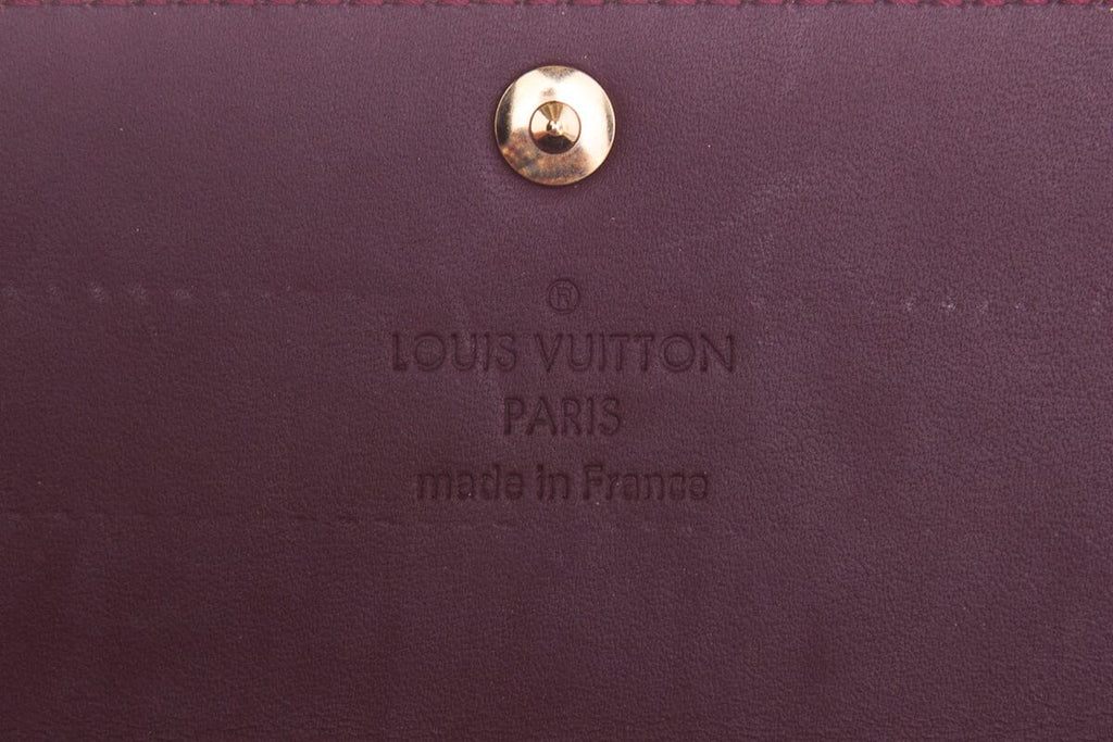 Louis Vuitton SARAH Amber Patent Monogram Wallet