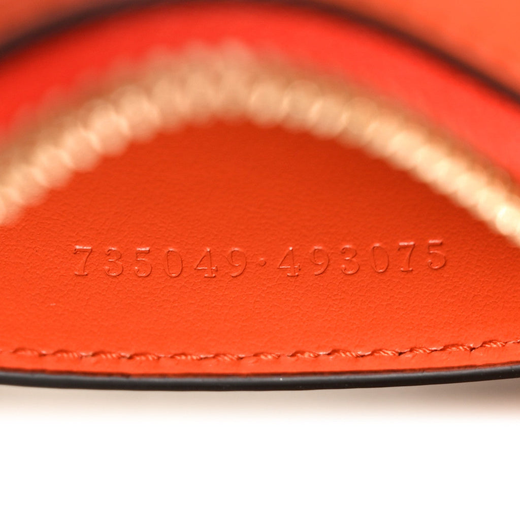 Gucci Calfskin GG Matelasse Chain Handbag Deep Orange Natural