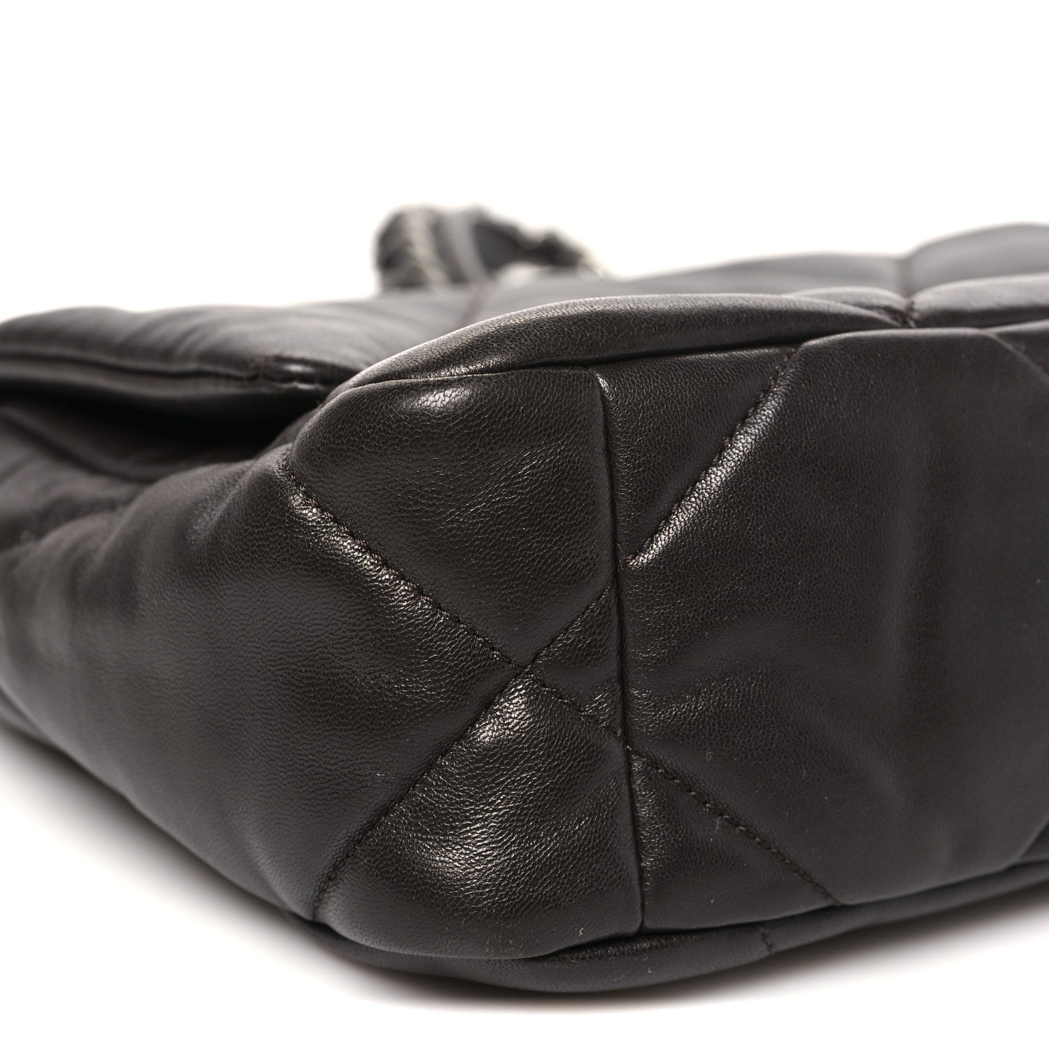 Chanel Lambskin Quilted Medium Chanel 19 Flap Dark Brown