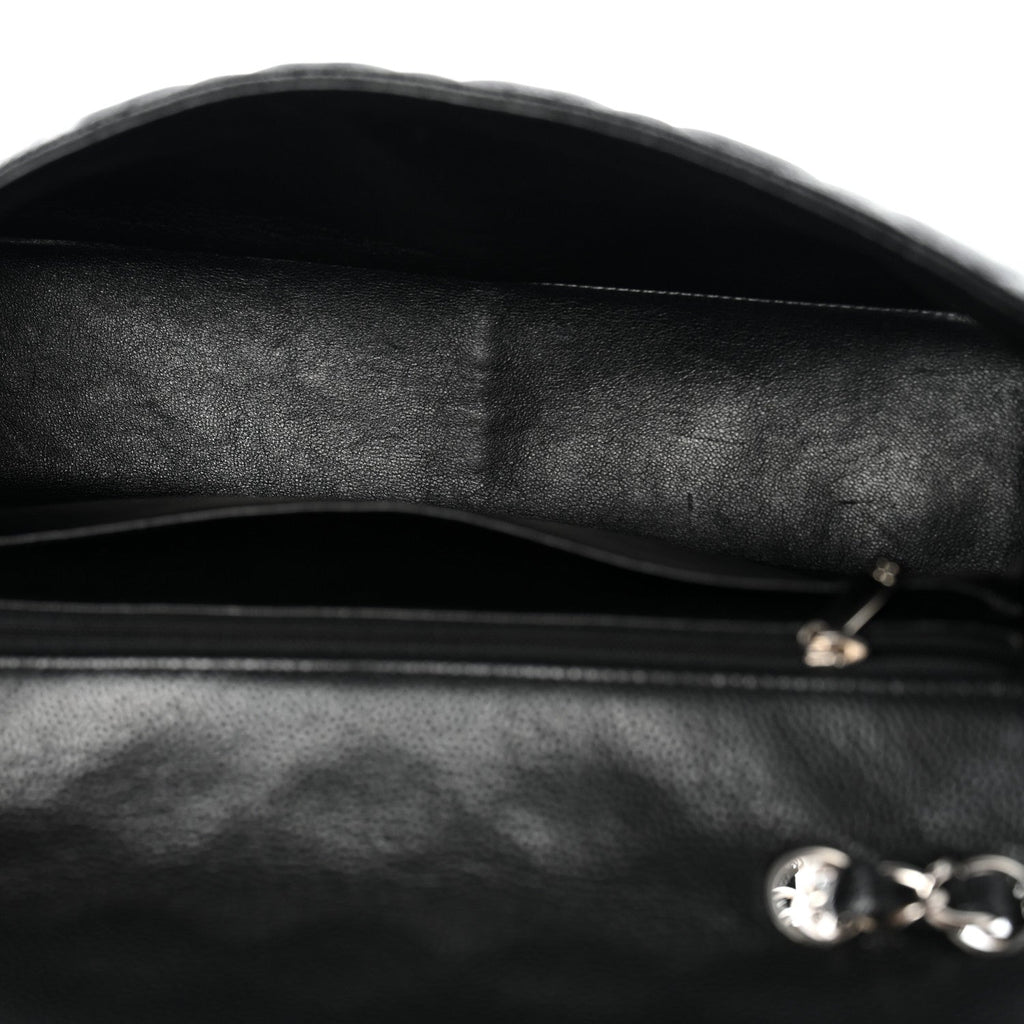 Chanel Caviar Quilted Jumbo Single Flap Black