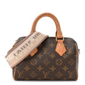 Louis Vuitton Monogram Speedy Bandouliere 20 Beige