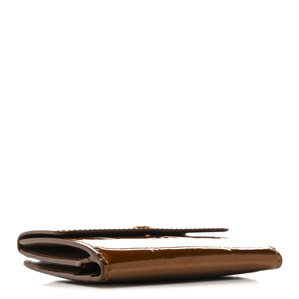 Louis Vuitton Vernis Elise Wallet Bronze
