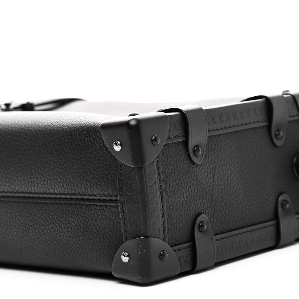 Louis Vuitton Calfskin Side Trunk MM Black