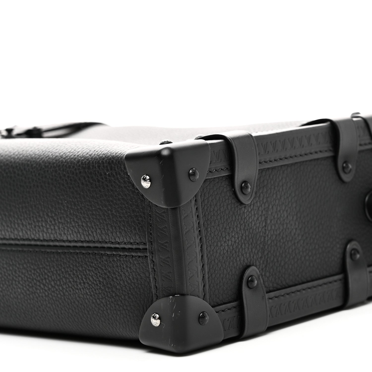 Louis Vuitton Calfskin Side Trunk MM Black