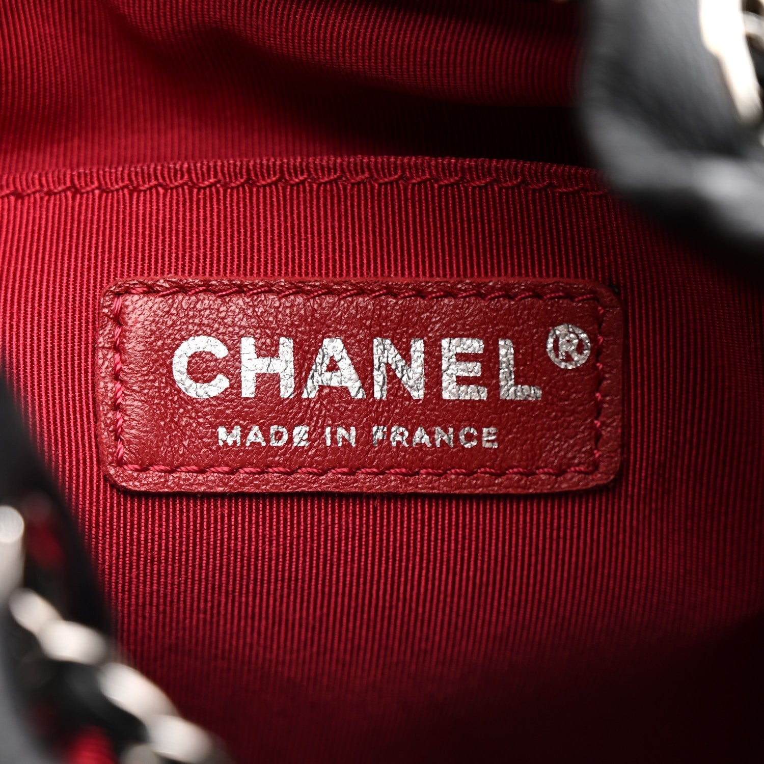 Chanel Calfskin Quilted Small Gabrielle Bucket Black