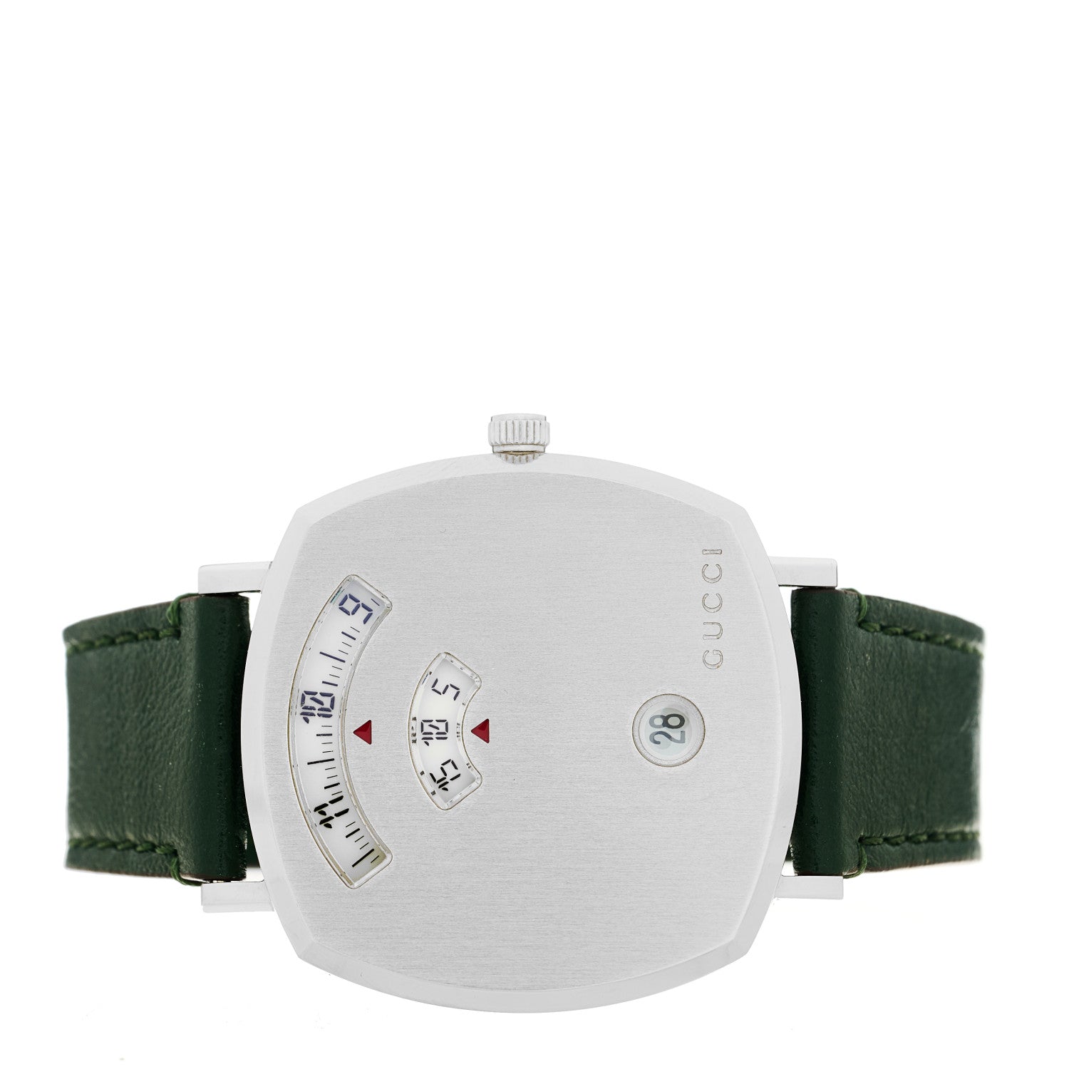 Gucci Stainless Steel Calfskin 35mm Grip Quartz Watch Green