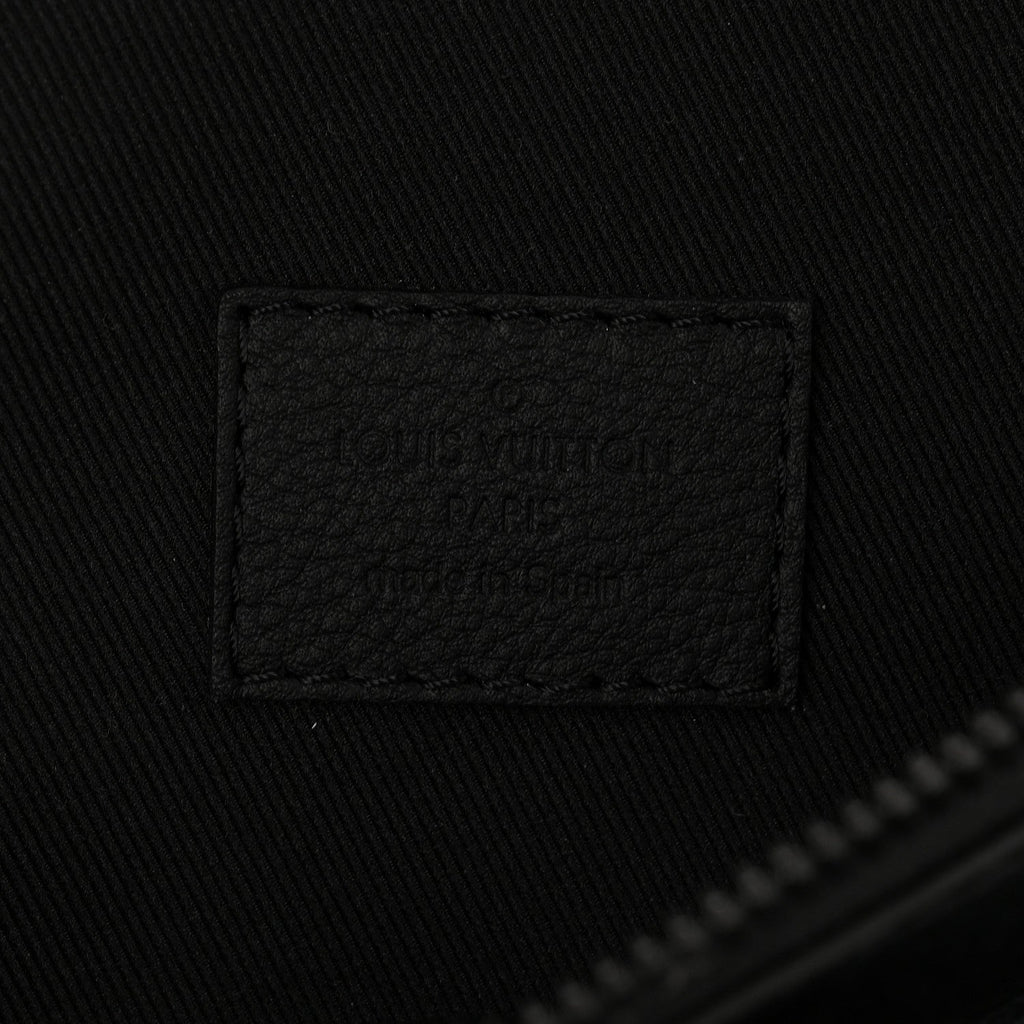 Louis Vuitton Calfskin Monogram Shadow Discovery Bumbag Black