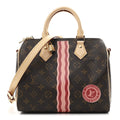 Louis Vuitton Mon Monogram Speedy Bandouliere 25 Light Pink Sari Red