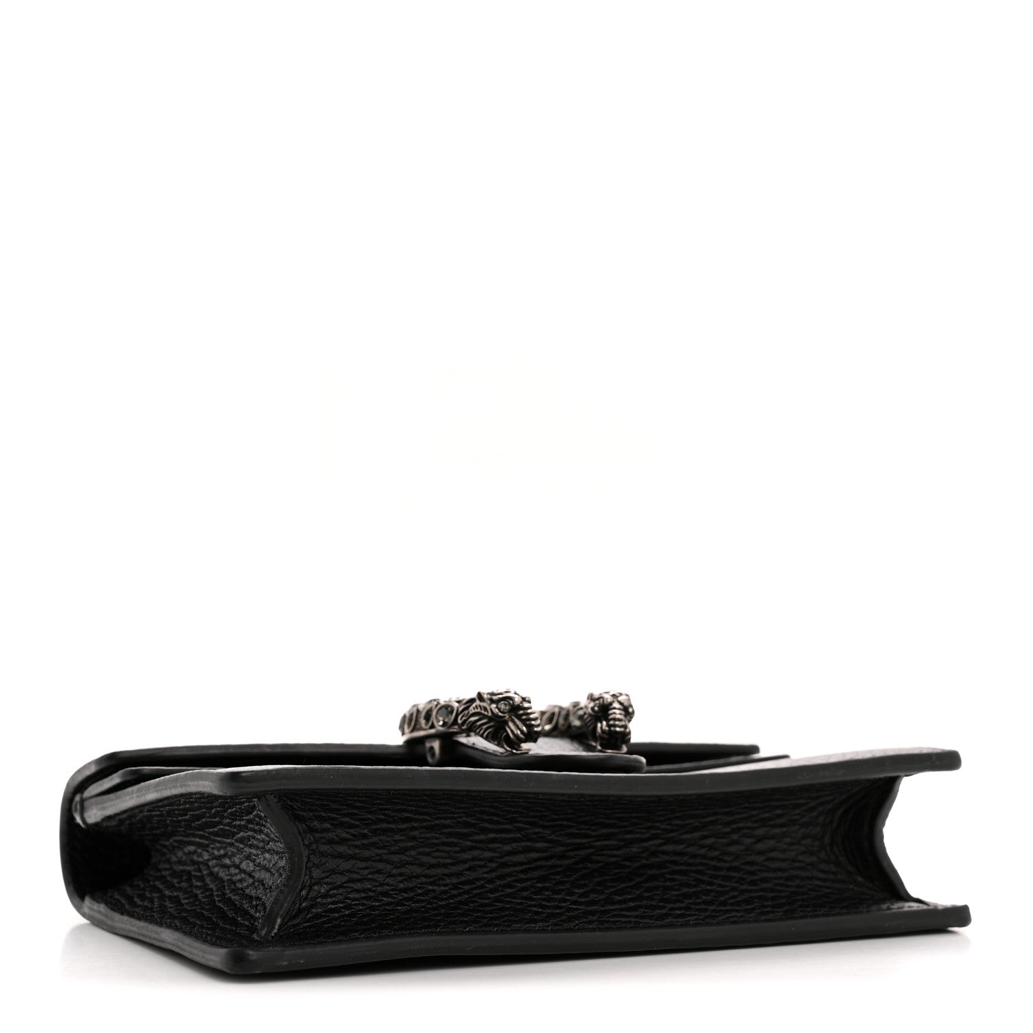 Gucci Calfskin Super Mini Dionysus Shoulder Bag Black