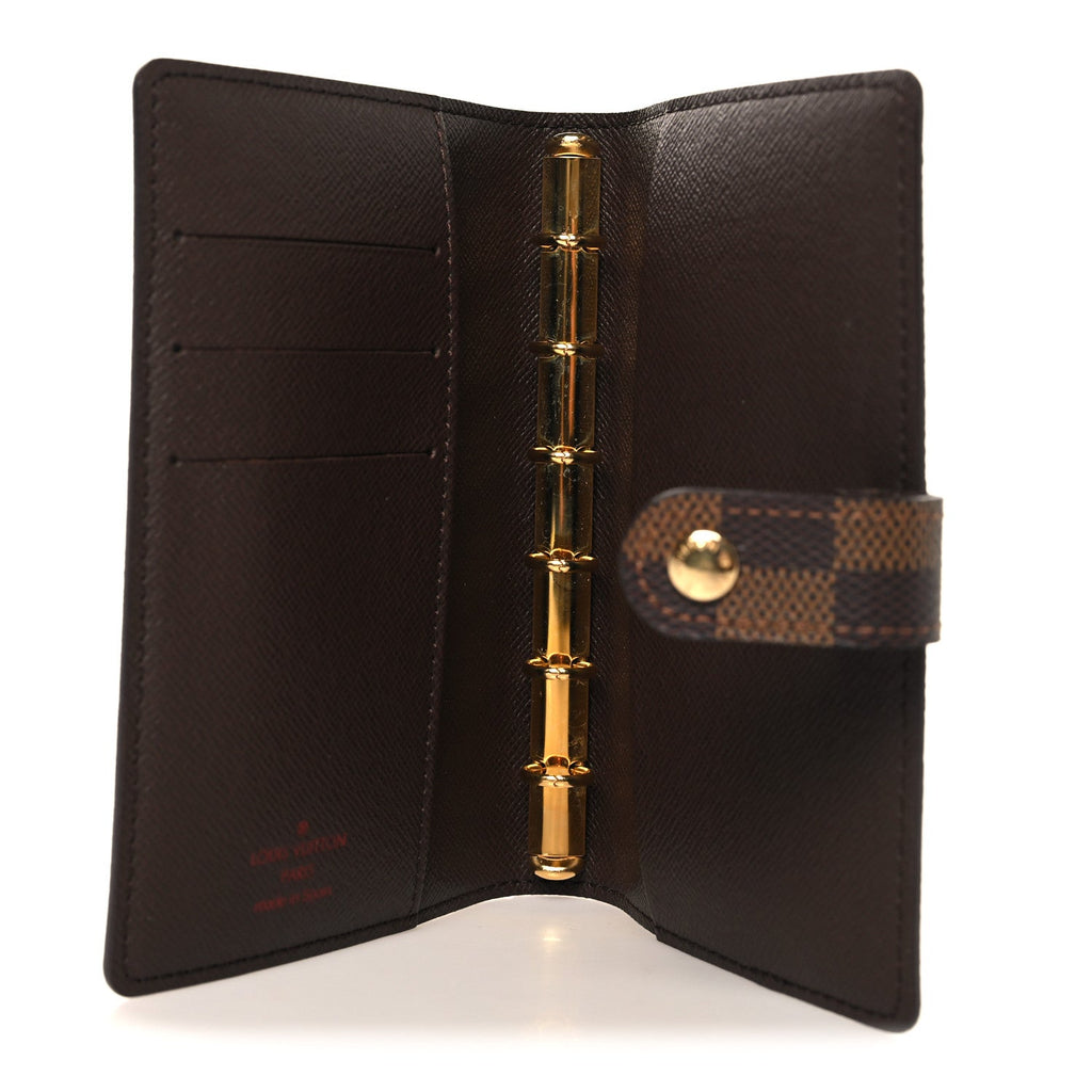 Louis Vuitton Damier Ebene Small Ring Agenda Cover