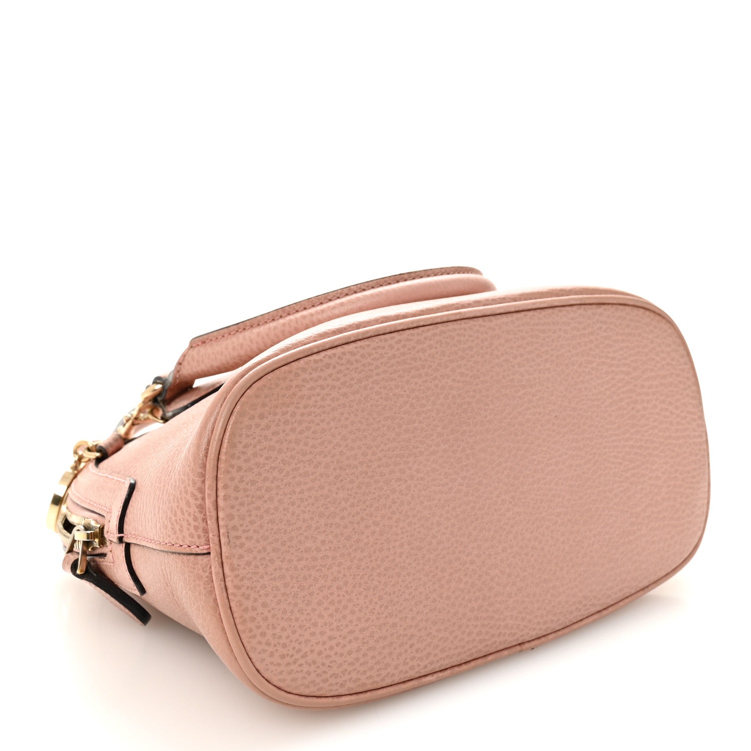 Gucci Dollar Calfskin Small GG Charm Dome Bag Soft Pink