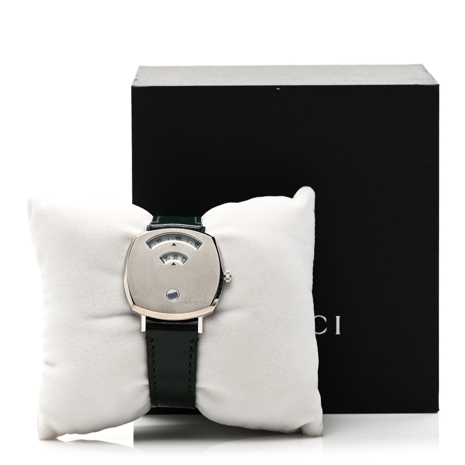 Gucci Stainless Steel Calfskin 35mm Grip Quartz Watch Green