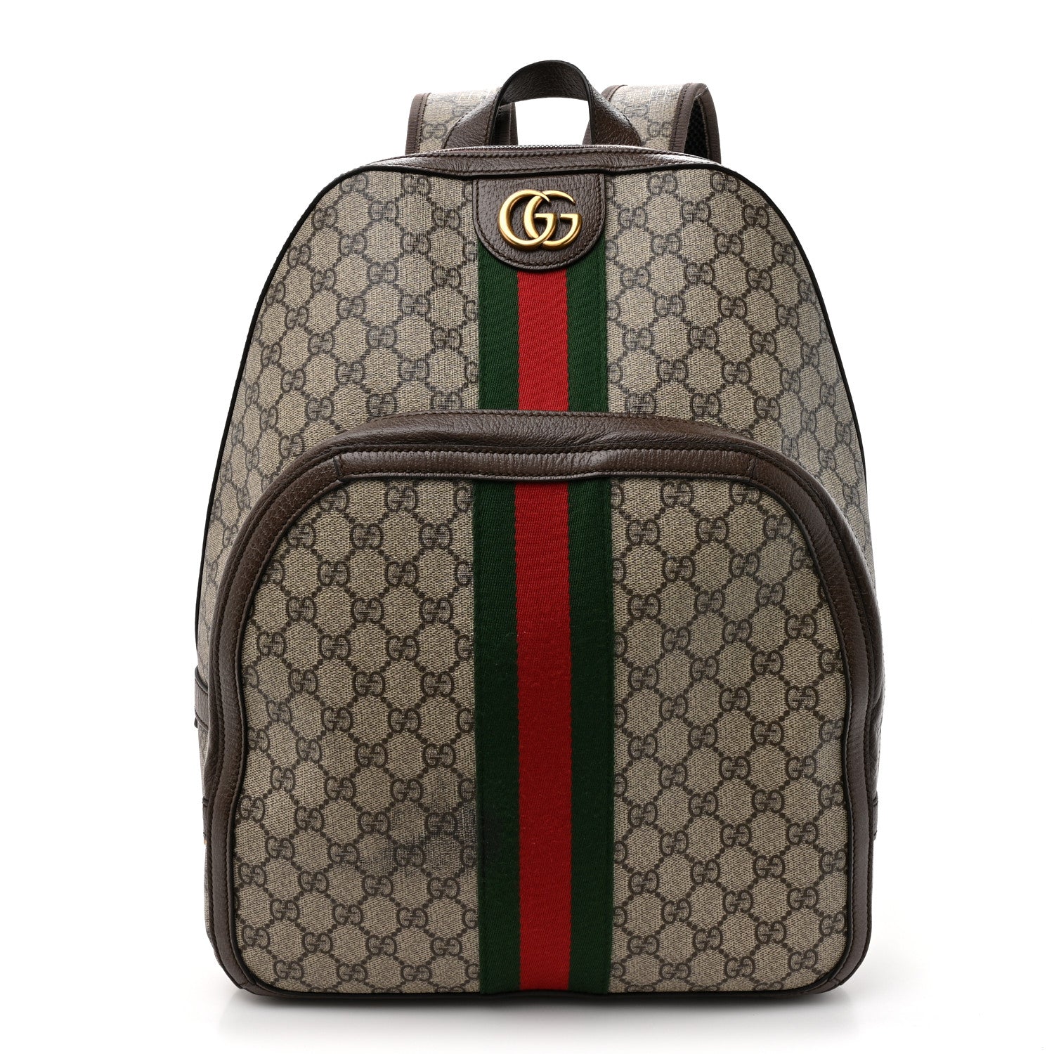 Gucci GG Supreme Monogram Medium Ophidia Day Backpack Beige Ebony New Acero
