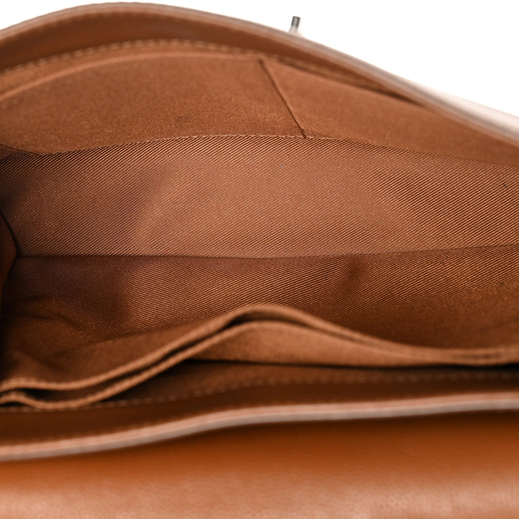 Louis Vuitton Soft Calfskin Lockme II Top Handle Cognac