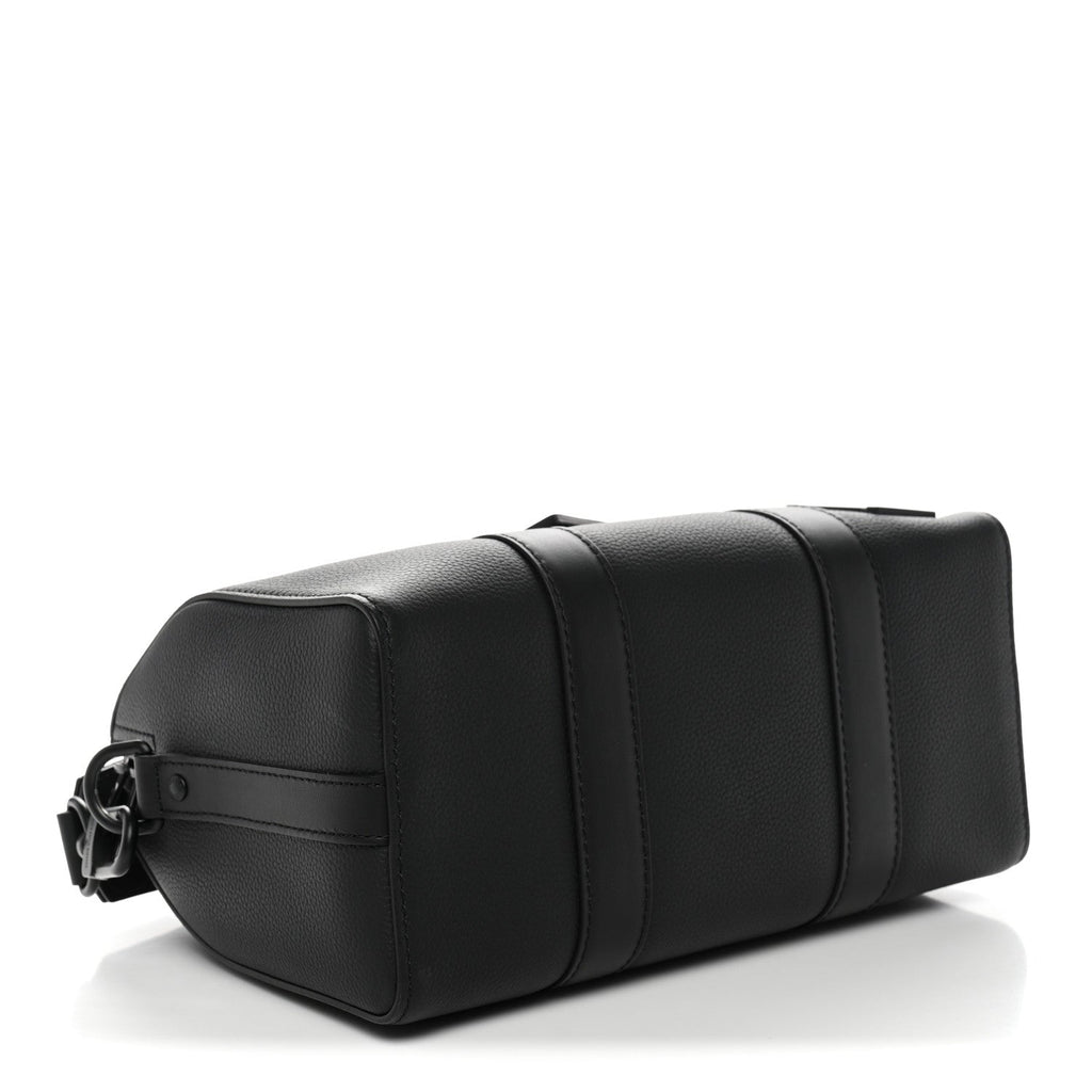 Louis Vuitton Grained Calfskin Aerogram City Keepall Black